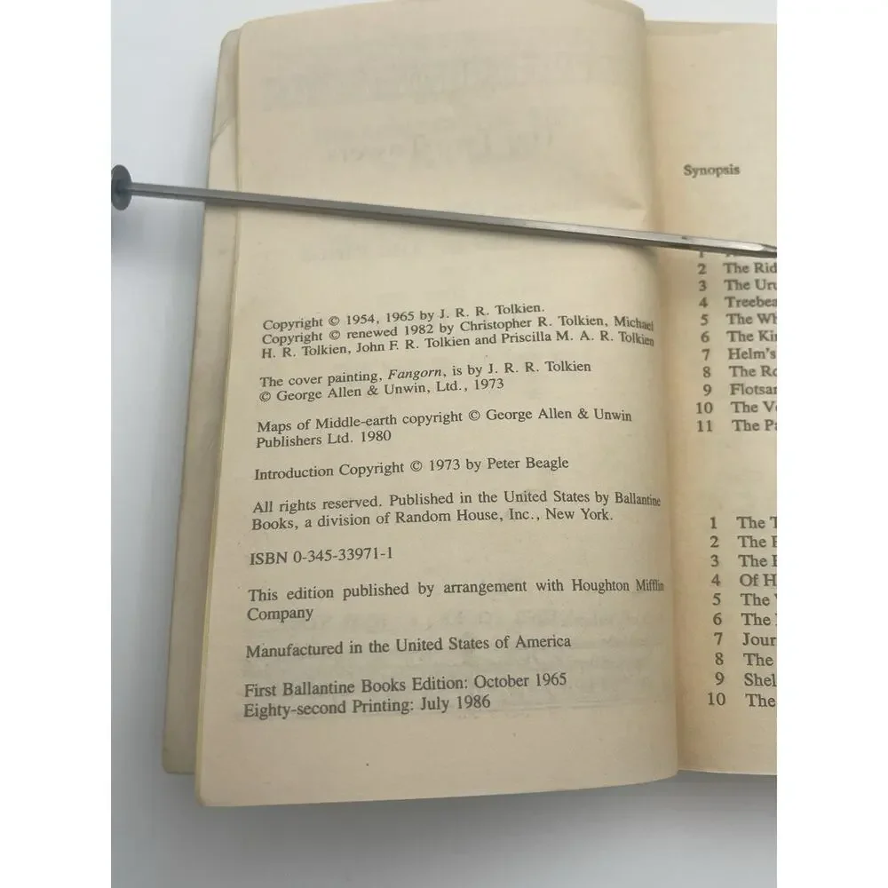 Lord of the Rings JRR Tolkien Box Set 1986 Ballantine 4 Paperback Books, Hobbit - Picture 7 of 16